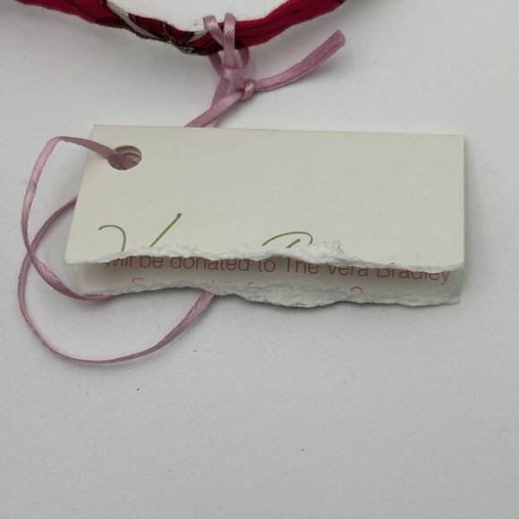 VERA BRADLEY Cheers to You Wine Bag Tea Garden Floral Gray Pink Cotton Tote - Picture 5 of 10